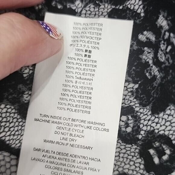 Michael Michael Kors Top Long Sleeve Lace Floral Blouse Women's XL - Picture 5 of 8